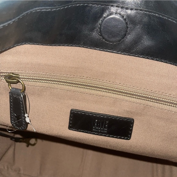 # Frye Black Leather Melissa Calf Hair Hobo / Shoulder / Crossbody Bag - Reemoly - Picture 15 of 16